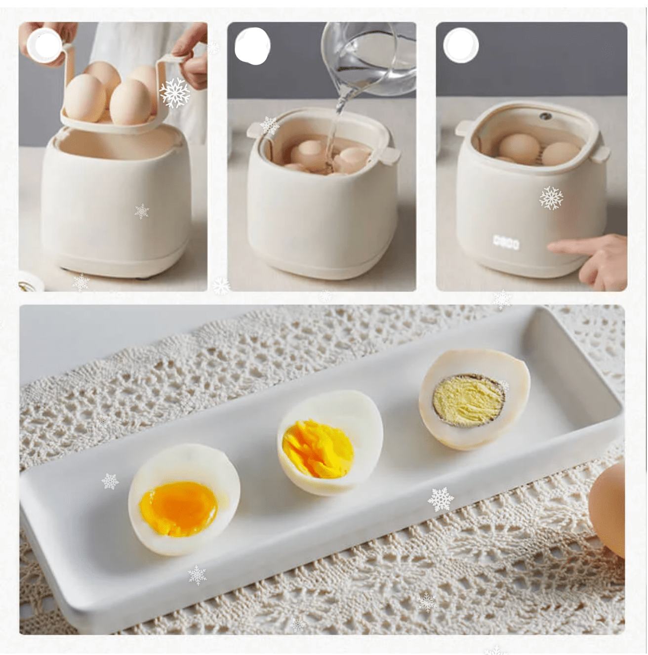 Egg Cooker with Six Programs – Fast and Precise Cooking – Perfect for Everyday Use