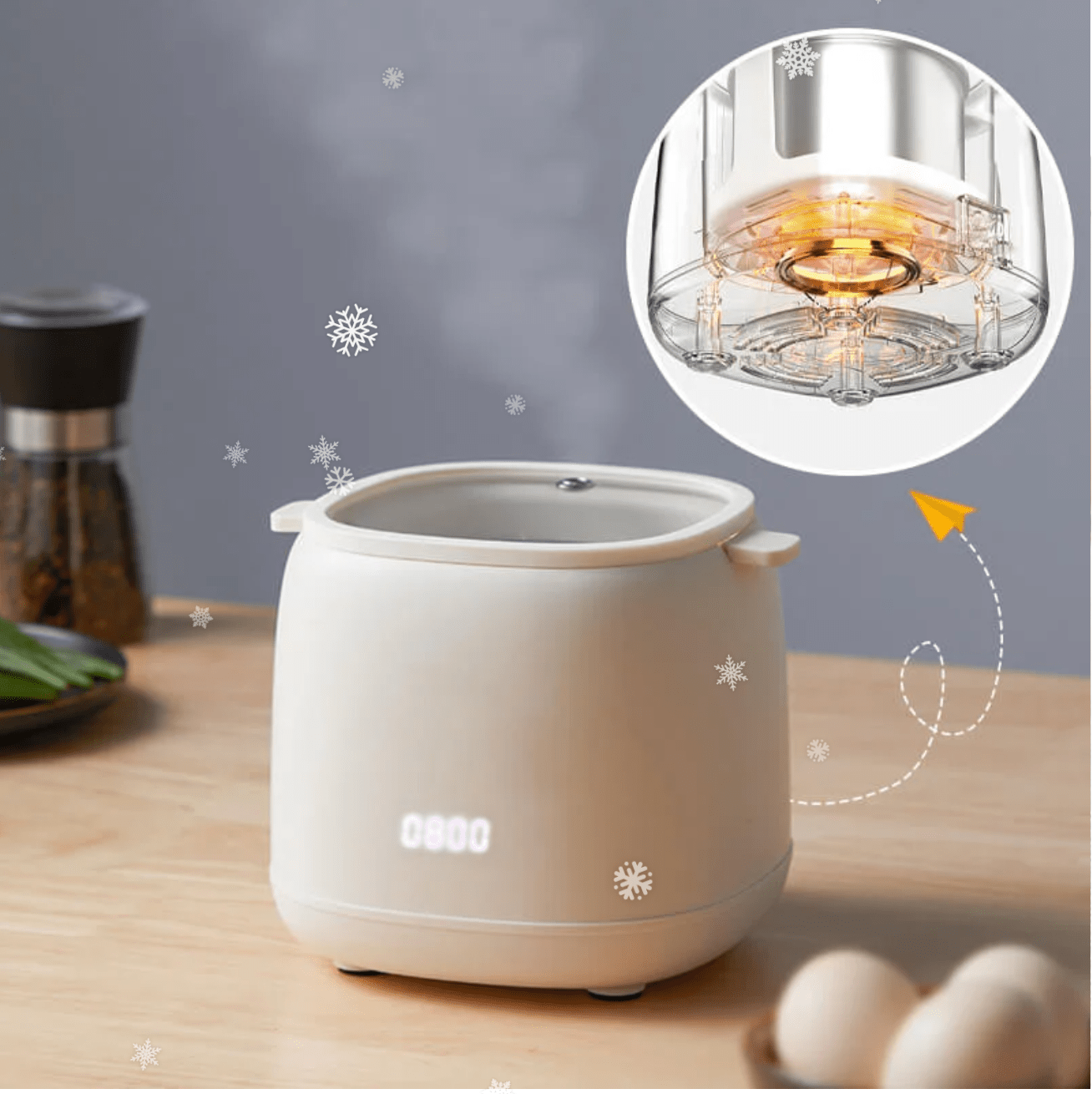 Egg Cooker with Six Programs – Fast and Precise Cooking – Perfect for Everyday Use