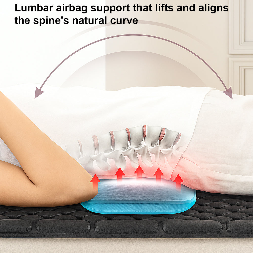 Electric Massage Mat with Heat and 10 Zones - Total Relaxation from Neck to Feet