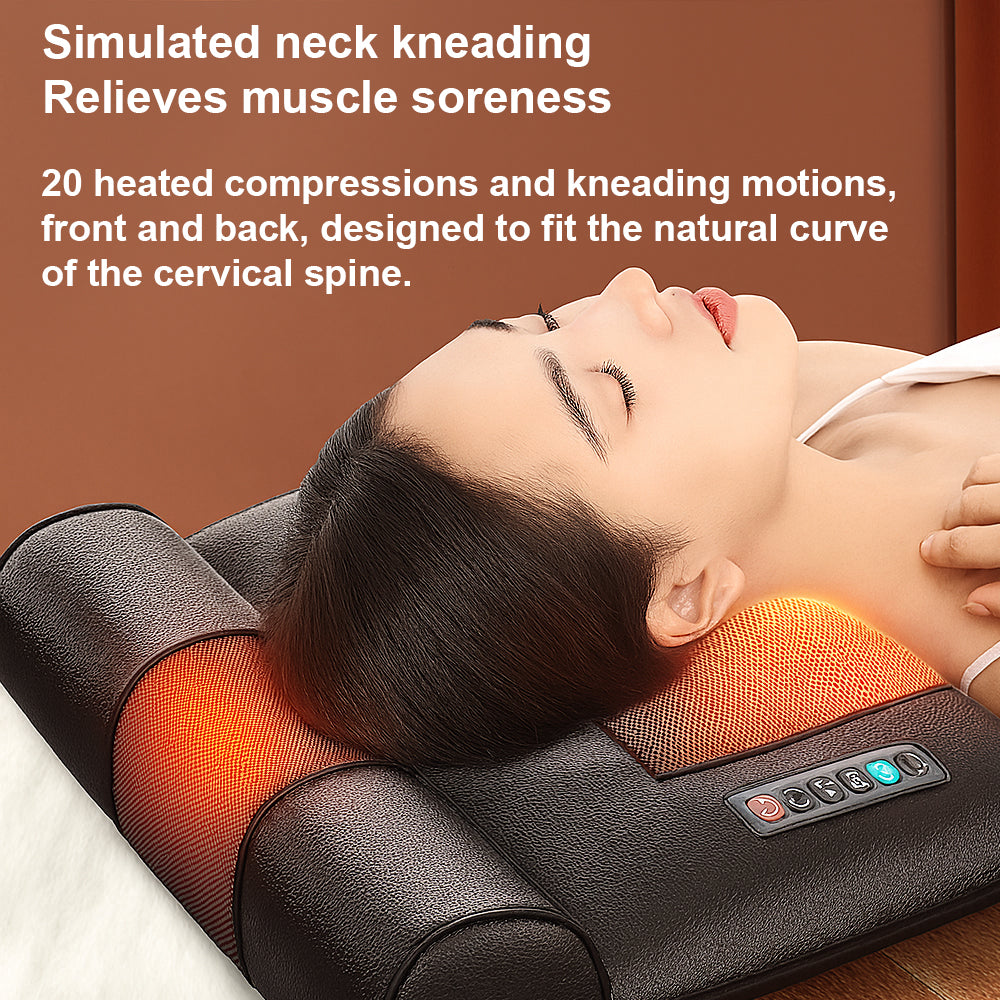 Electric Massage Mat with Heat and 10 Zones - Total Relaxation from Neck to Feet