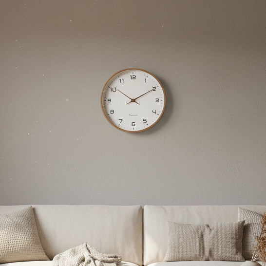 Elegant Clock - Wooden Wall Clock with Silent Movement - Scandinavian Design - Image 1