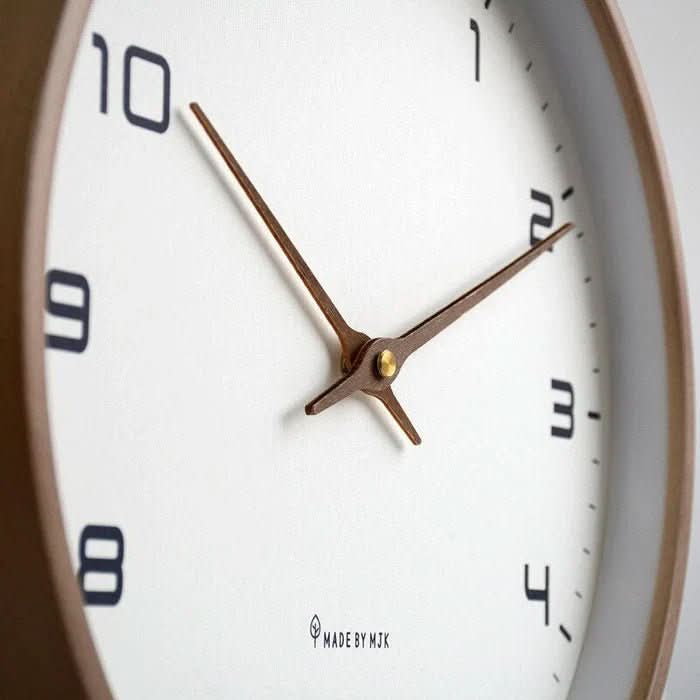 Elegant Clock - Wooden Wall Clock with Silent Movement - Scandinavian Design - Image 4