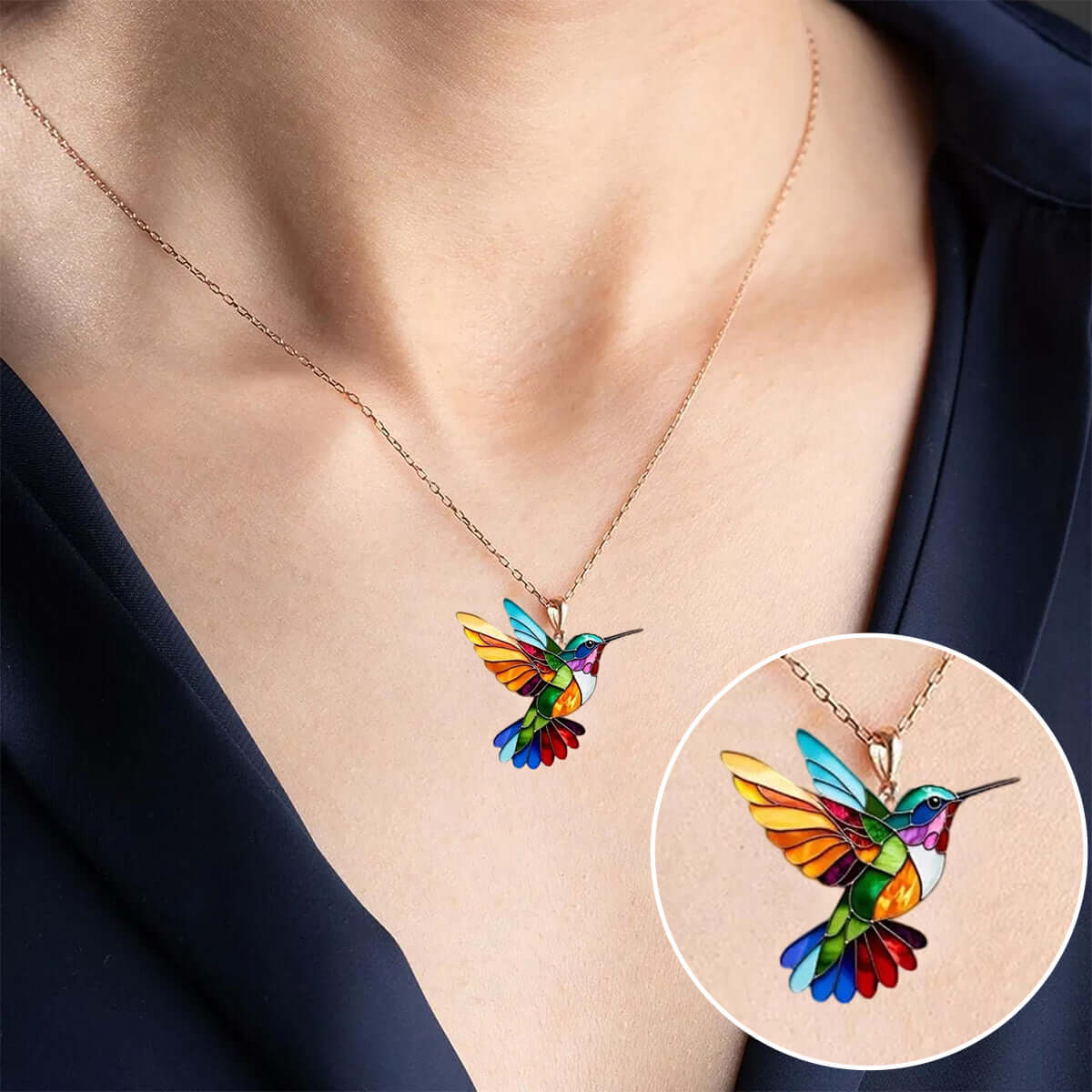 Elegant Hummingbird Necklace: A Symbol of Freedom and Renewal