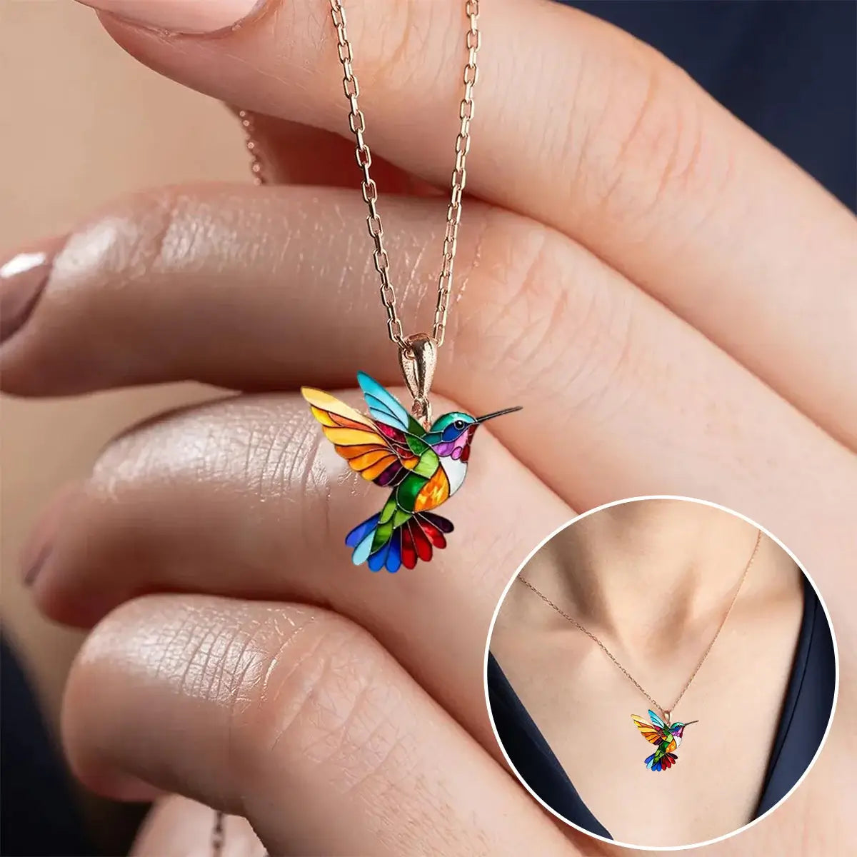 Elegant Hummingbird Necklace: A Symbol of Freedom and Renewal