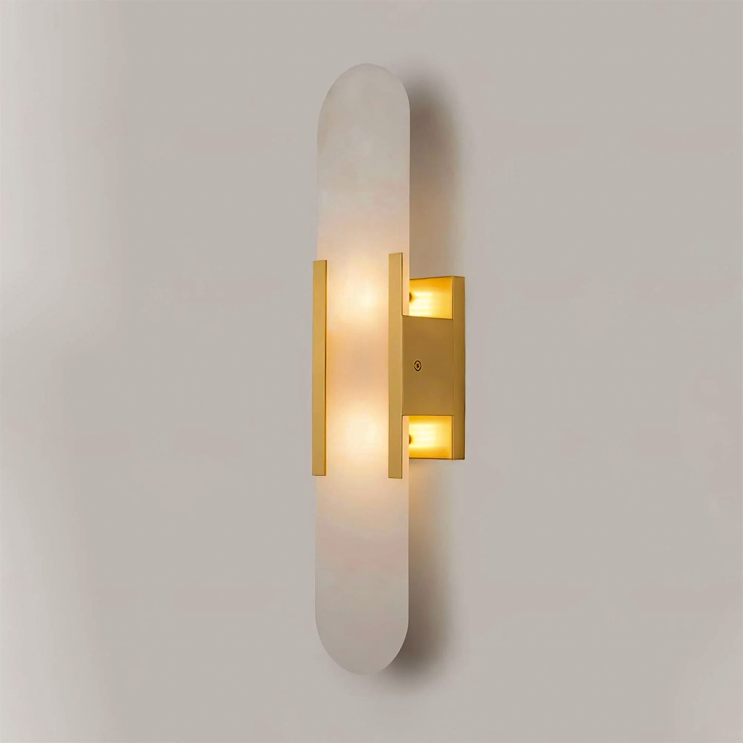 Elegant Marble Wall Sconce - Modern 2-Light Wall Lamp - Stylish Lighting Fixture - Image 7