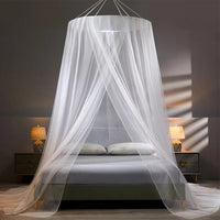 Elegant Mesh Bed Canopy - Foldable Mosquito Net - Home & Camping Insect Protection