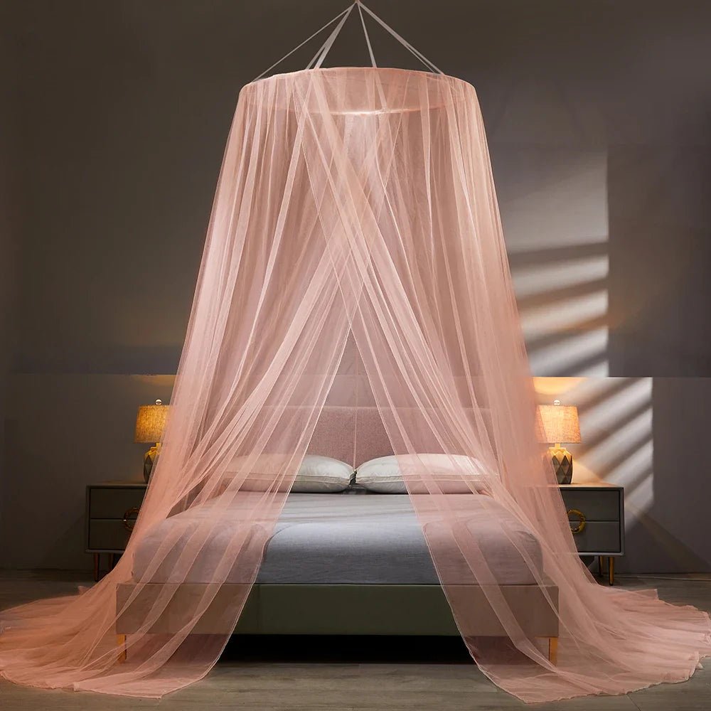Elegant Mesh Bed Canopy - Foldable Mosquito Net - Home & Camping Insect Protection - Image 3