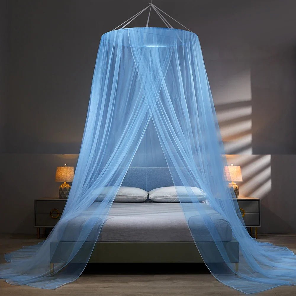 Elegant Mesh Bed Canopy - Foldable Mosquito Net - Home & Camping Insect Protection - Image 4