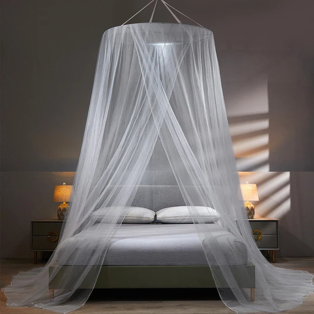 Elegant Mesh Bed Canopy - Foldable Mosquito Net - Home & Camping Insect Protection - Image 7