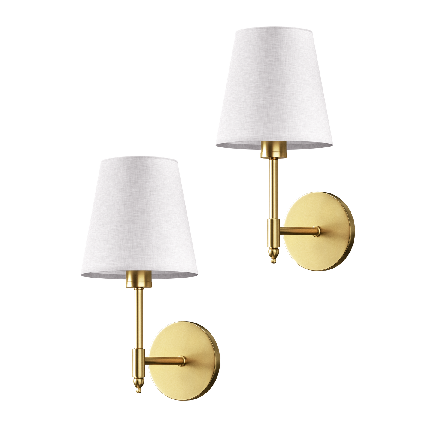 Elegant Metal Wall Sconce - Wireless Lighting Fixture - Modern Style - Image 1