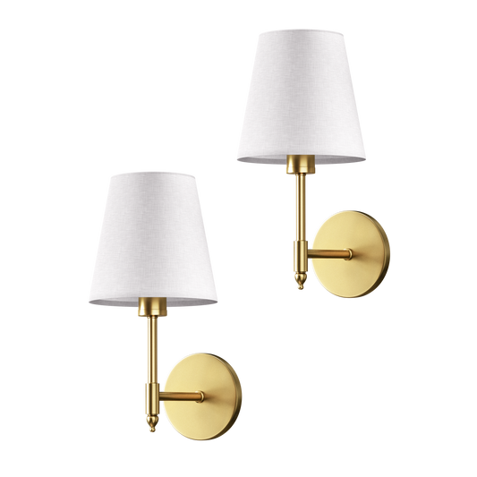 Elegant Metal Wall Sconce - Wireless Lighting Fixture - Modern Style - Image 1
