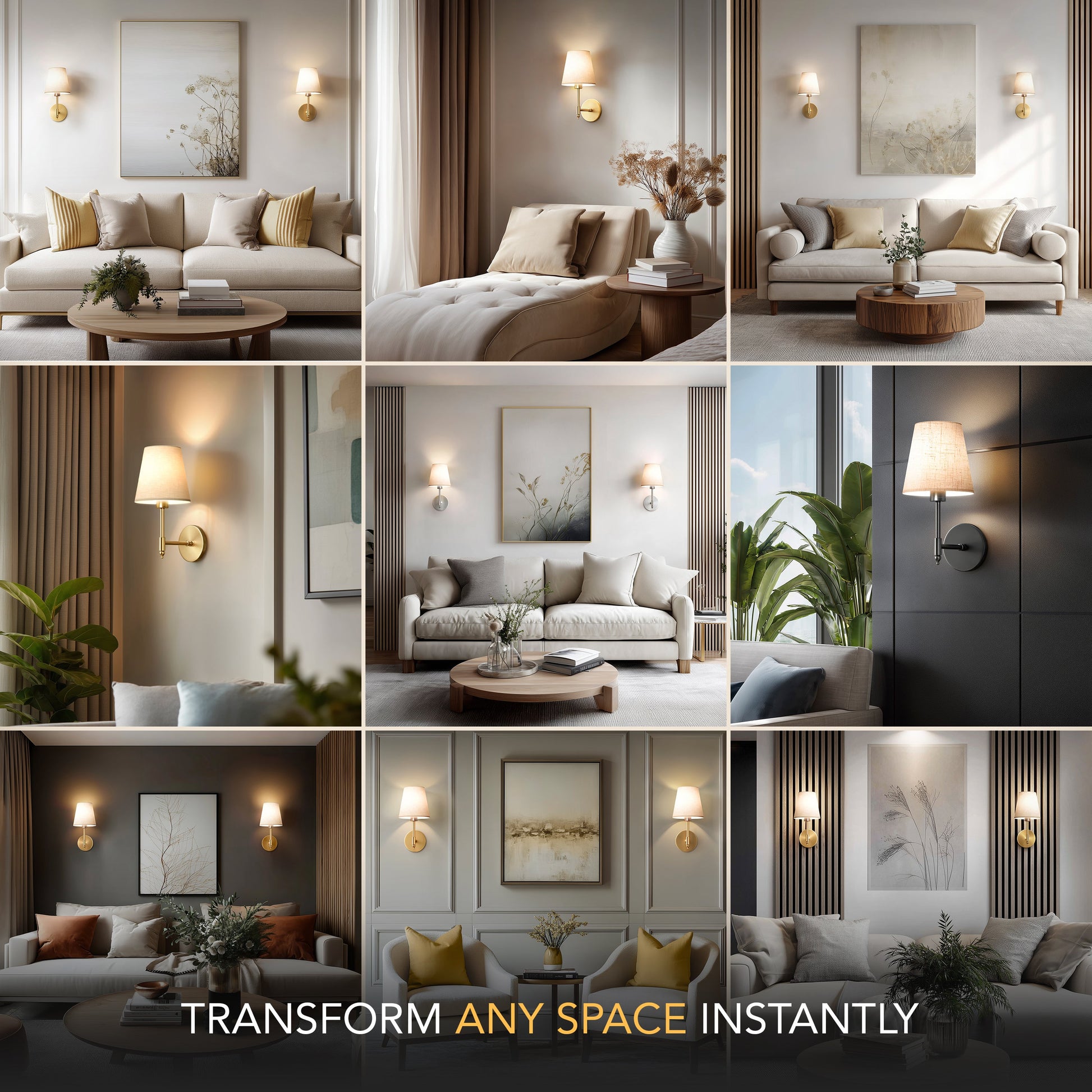 Elegant Metal Wall Sconce - Wireless Lighting Fixture - Modern Style - Image 4