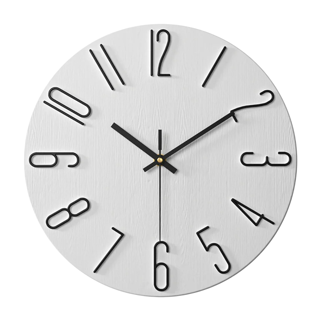 Elegant Wall Clock - Minimalist Style - Plastic Construction - Image 4