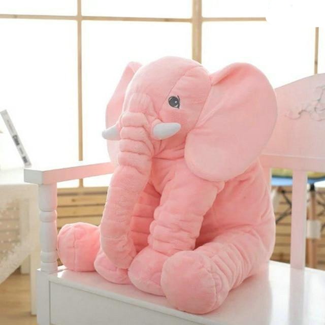 Elephant Plush Pillow - Soft Cuddly Toy - Nursery & Playroom Decor - Image 4