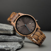 Elias Walnut Wood Quartz Watch