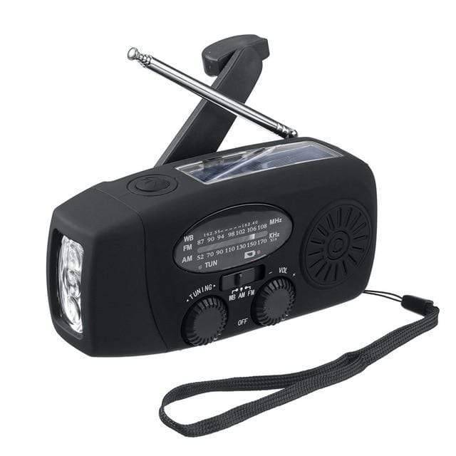 Emergency Hand Crank Radio with Flashlight & Power Bank