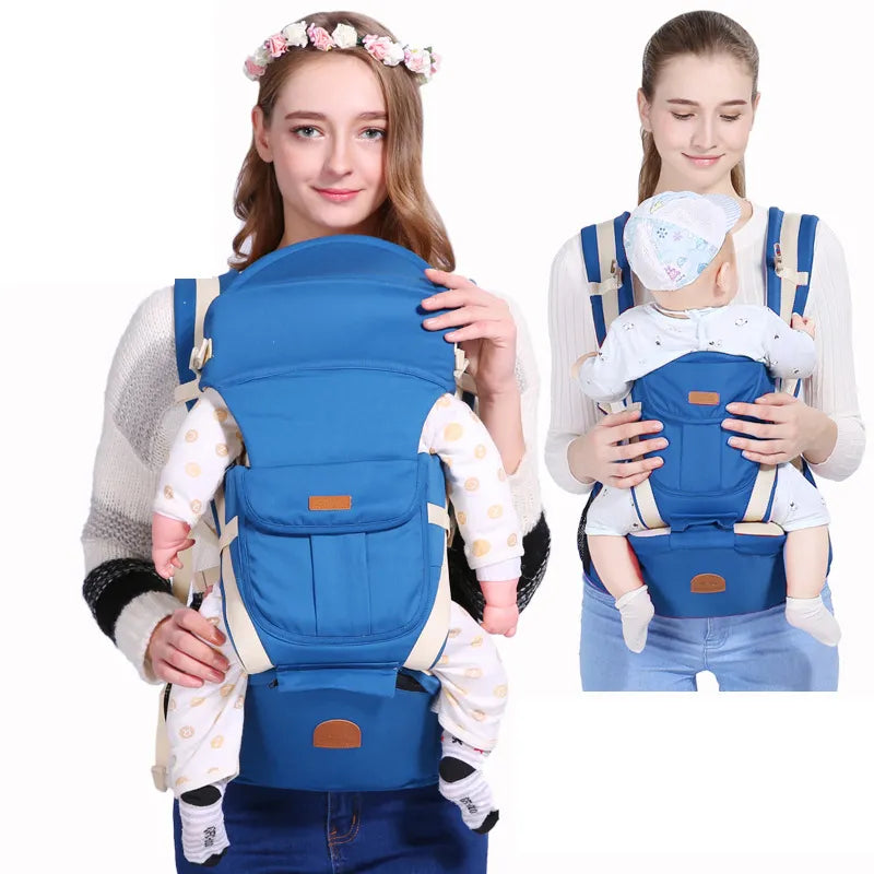Ergonomic Baby Carrier Backpack - Front-Facing Hip Seat for Infants
