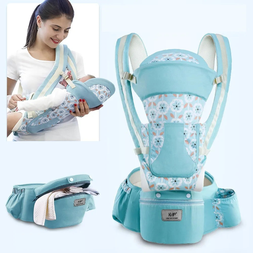 Ergonomic Baby Carrier Backpack - Front-Facing Hip Seat for Infants