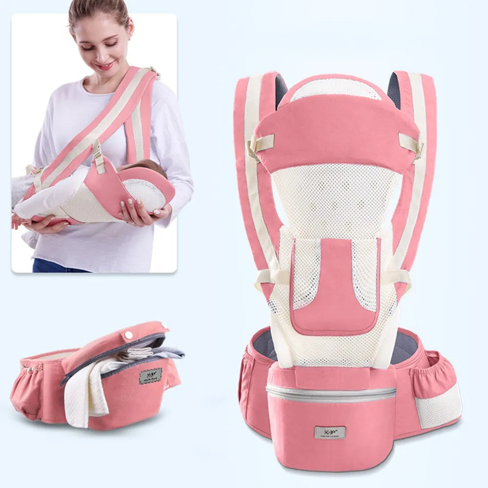 Ergonomic Baby Carrier Backpack - Front-Facing Hip Seat for Infants