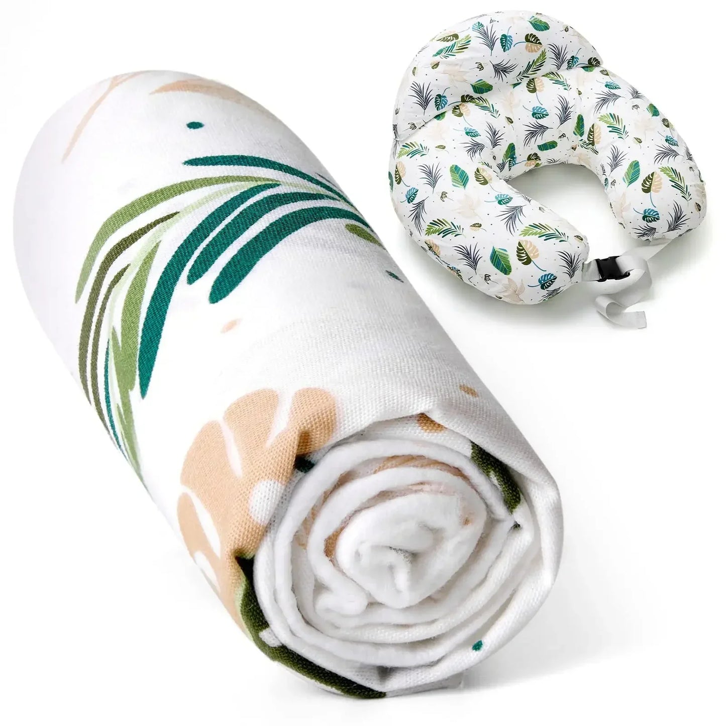 Ergonomic Baby Nursing Pillow Cover - Soft Cotton Pillowcase