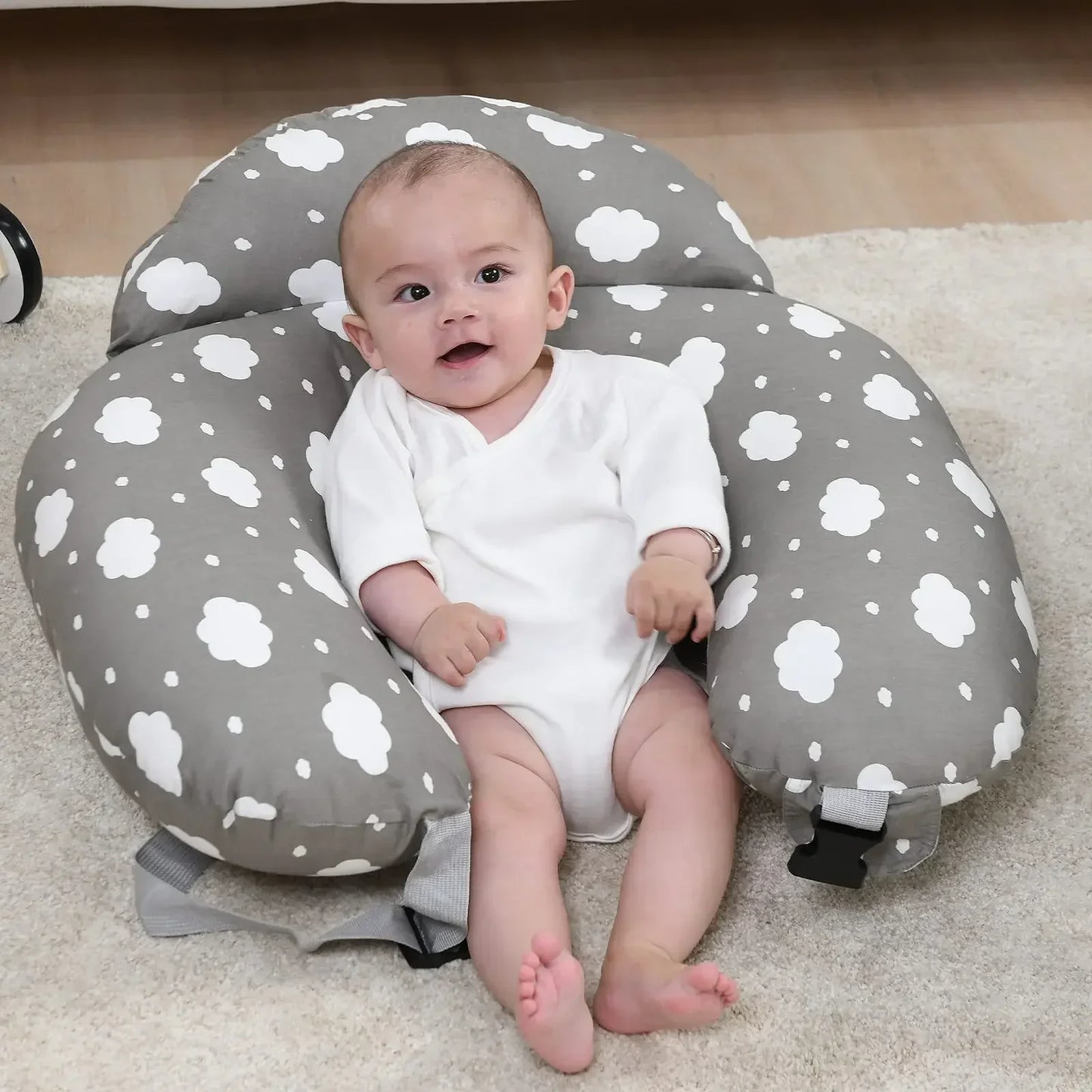 Ergonomic Baby Nursing Pillow Cover - Soft Cotton Pillowcase