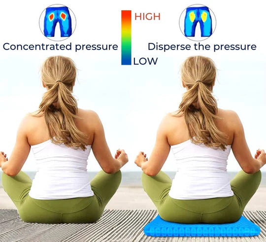 Ergonomic Gel Seat Cushion – Relieves Back & Tailbone Pain