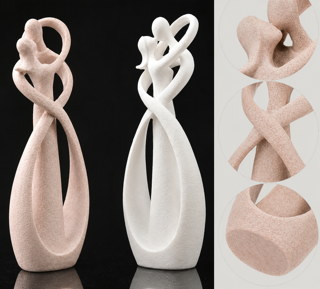 Eternal Embrace Figurine - Abstract - Timeless Love