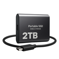 External SSD 2TB Portable Shockproof High-Speed Storage