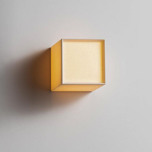 Fabric Shade Wall Lamp - Modern Square LED Sconce - Interior Lighting - Image 1