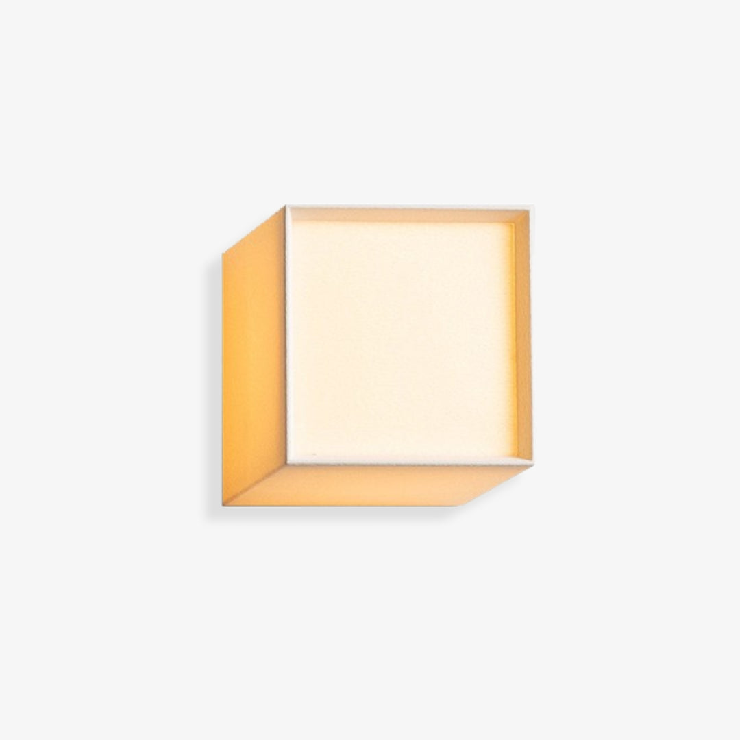 Fabric Shade Wall Lamp - Modern Square LED Sconce - Interior Lighting - Image 2