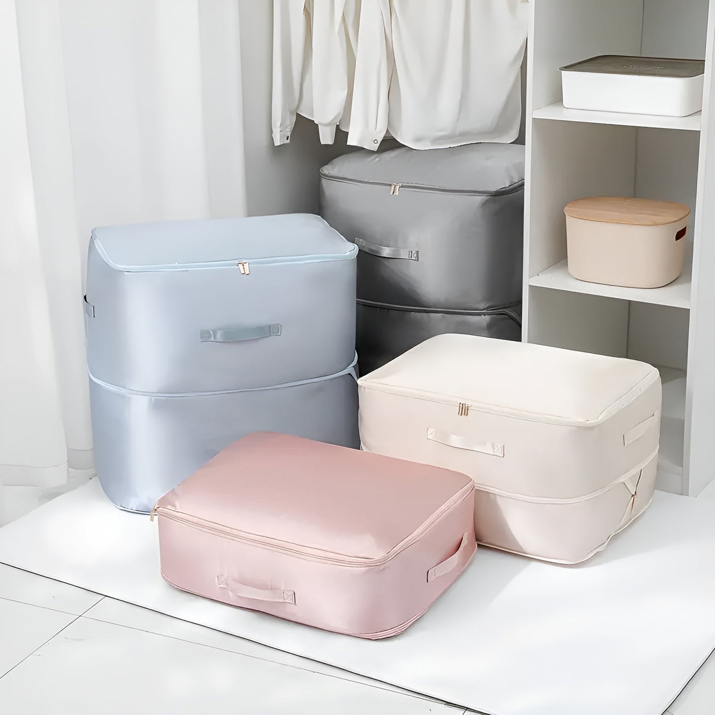 Fabric Storage Bag - Closet Organizer - Space-Saving Solution - Image 2