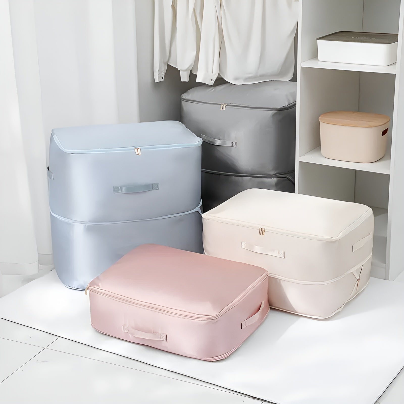 Fabric Storage Bag - Closet Organizer - Space-Saving Solution - Image 2