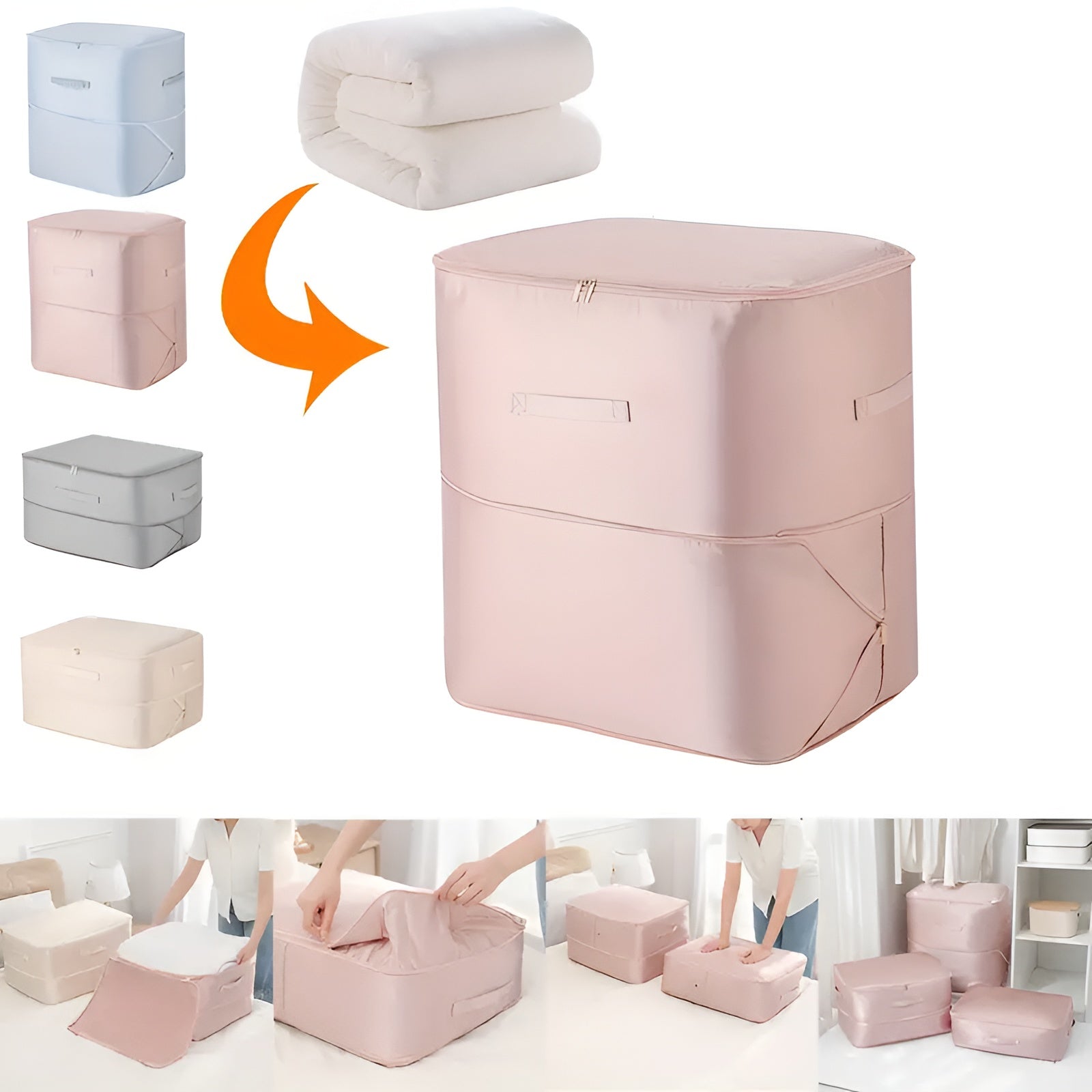 Fabric Storage Bag - Closet Organizer - Space-Saving Solution - Image 3