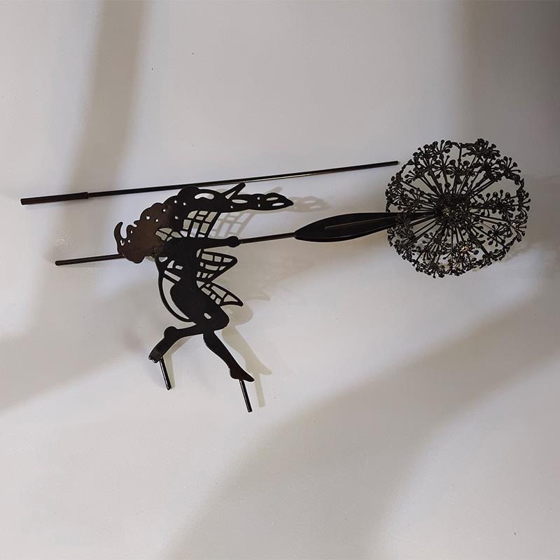 Fairies and Dandelion Dancing Together Outdoor Garden Sculpture