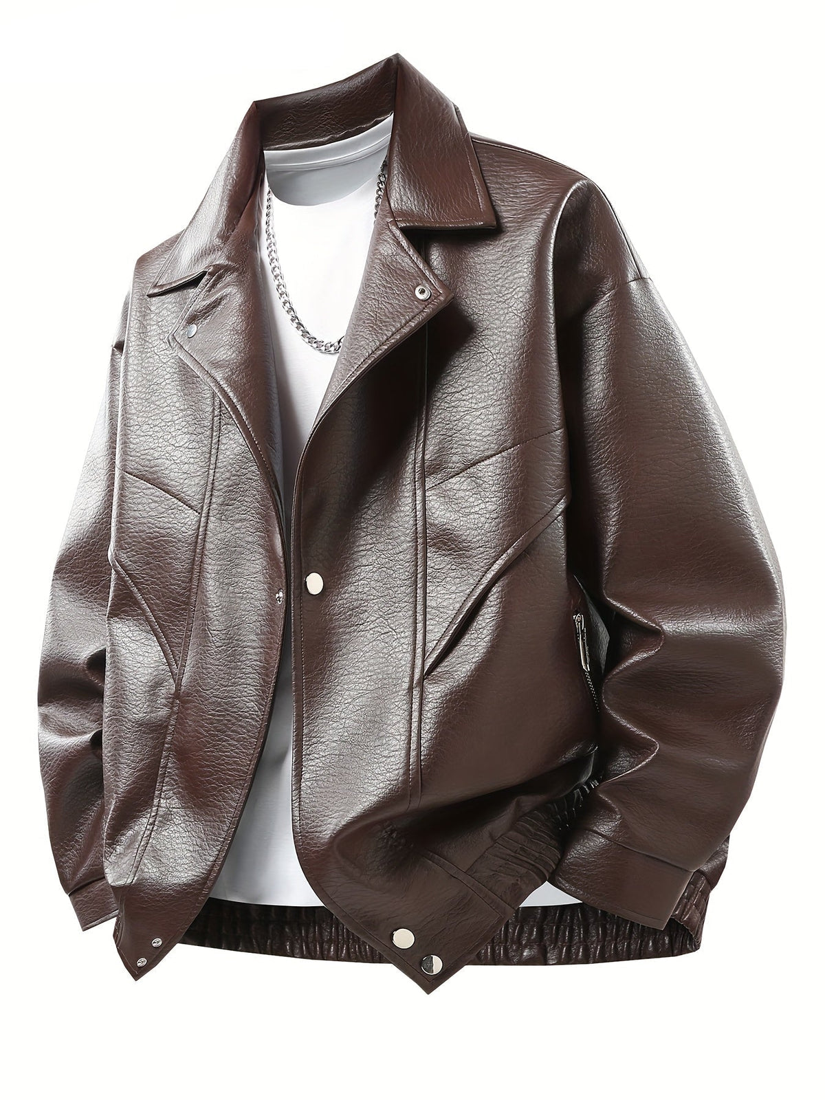 Faux Leather Biker Jacket