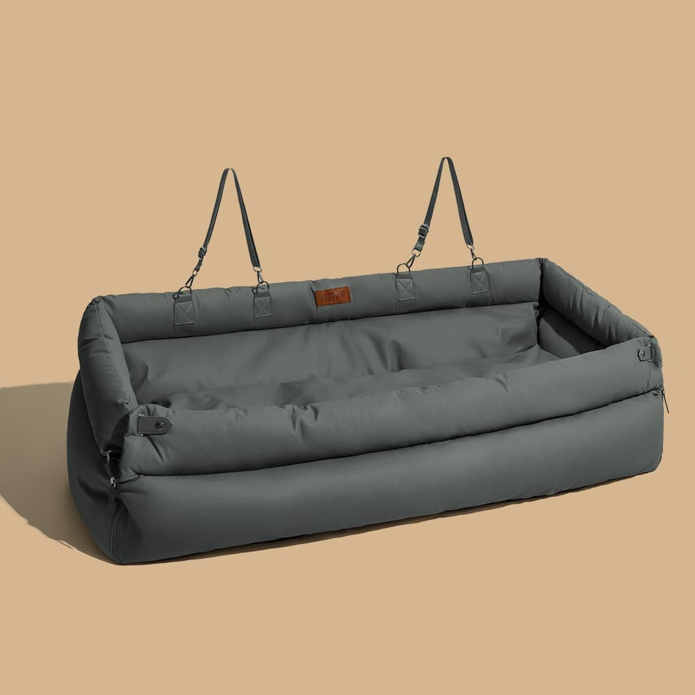 Faux Leather Dog Car Seat - Safety & Style