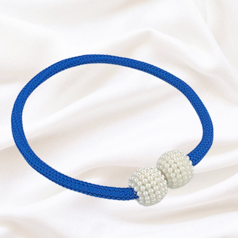 Faux Pearl Curtain Tie Backs - Braided Rope - Decorative Window Accessories - 2-Piece Set - Image 13