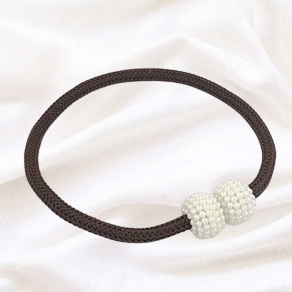 Faux Pearl Curtain Tie Backs - Braided Rope - Decorative Window Accessories - 2-Piece Set - Image 9
