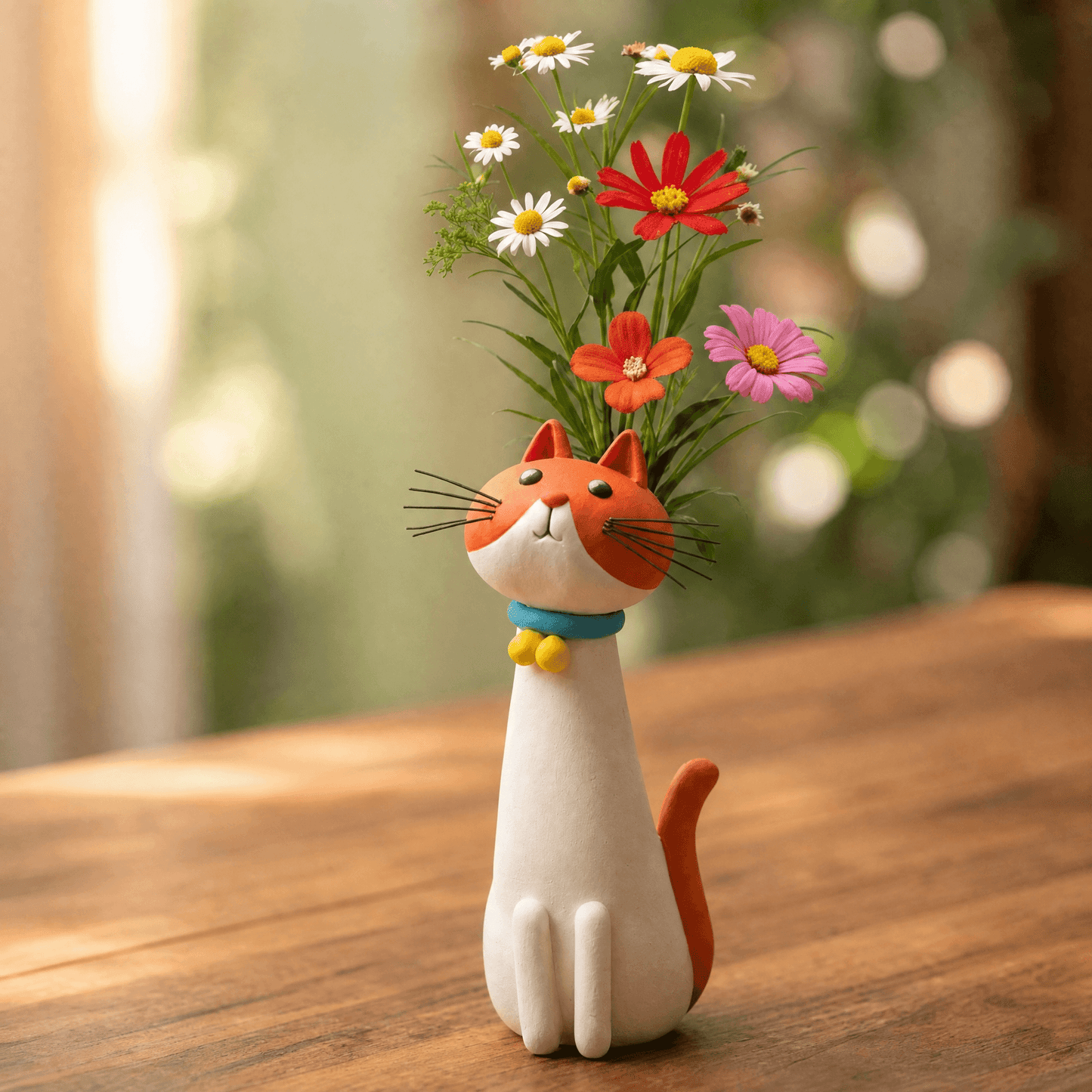 Felina – Handmade Ceramic Cat Flower Vase