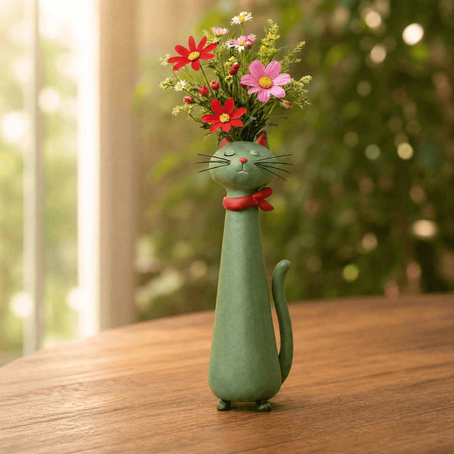 Felina – Handmade Ceramic Cat Flower Vase