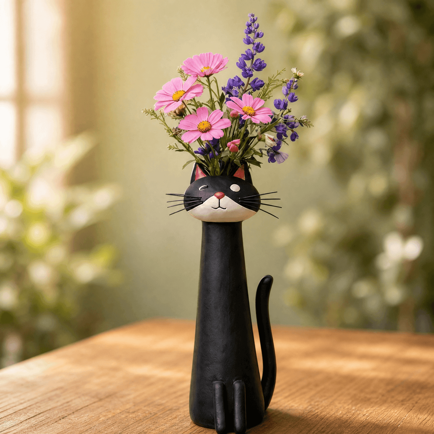 Felina – Handmade Ceramic Cat Flower Vase