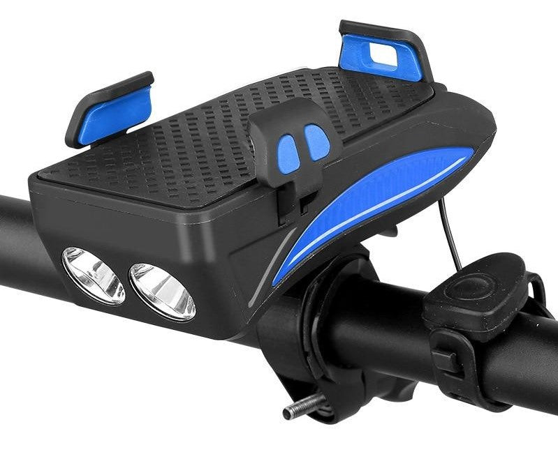 FietsPro 4-in-1 Phone Mount, Power Bank, Light & Horn