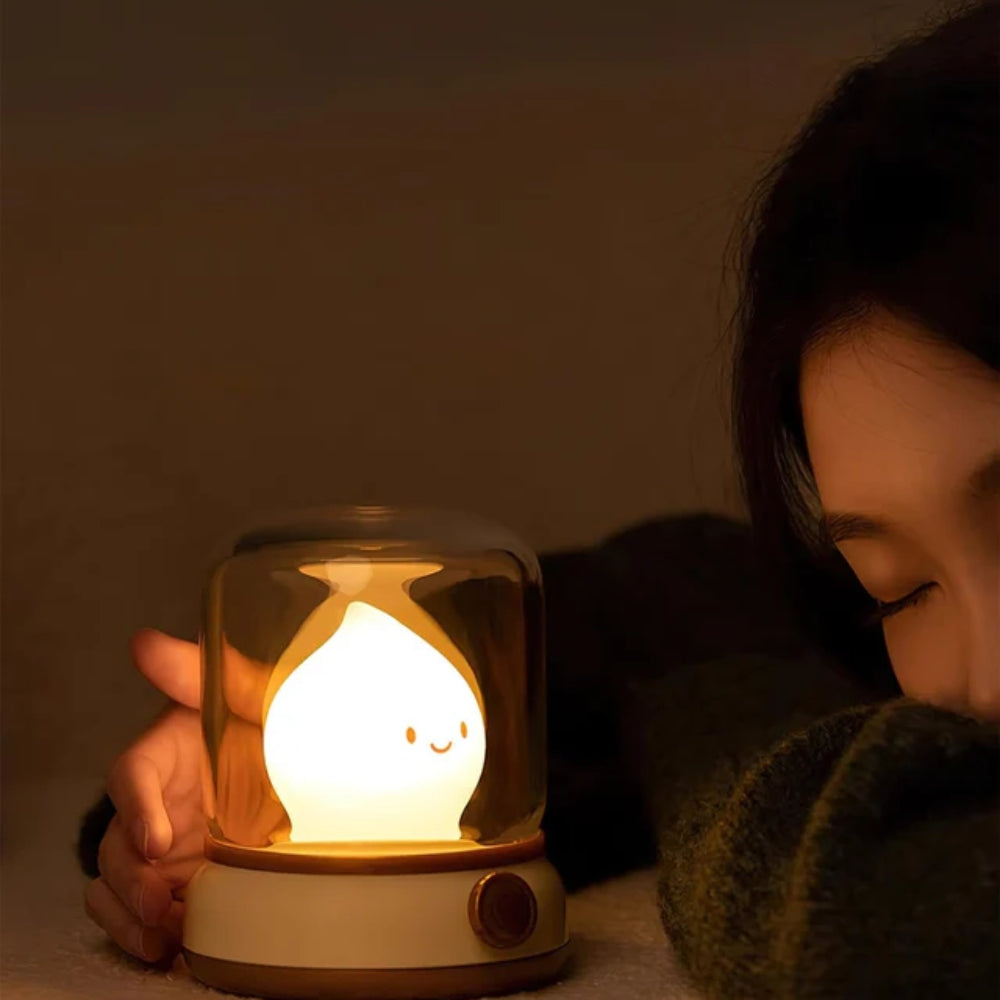 Flame-Shaped Table Lamp - Rechargeable Night Light with Dimmer - Desk Lamp - Image 2