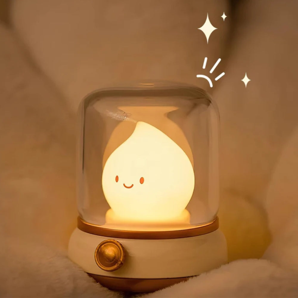 Flame-Shaped Table Lamp - Rechargeable Night Light with Dimmer - Desk Lamp - Image 7