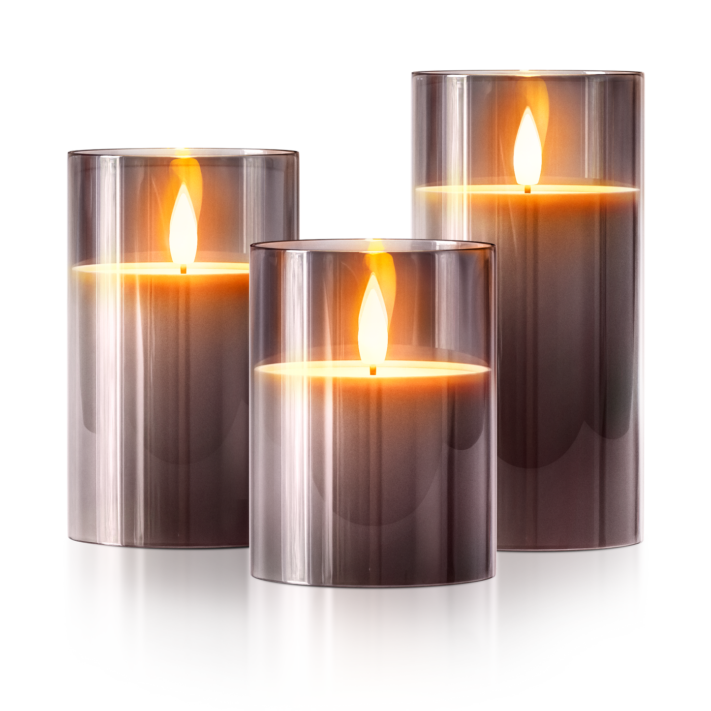 Flameless Candles - Elegant Wireless Set of 3 - Battery Operated - Decorative Lighting - Image 6
