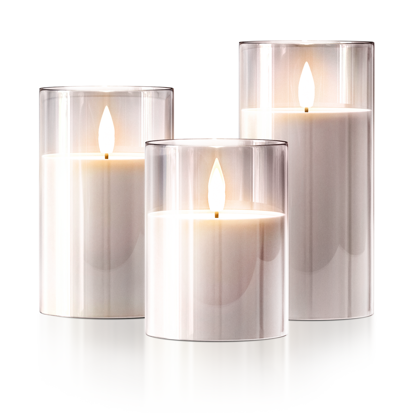 Flameless Candles - Elegant Wireless Set of 3 - Battery Operated - Decorative Lighting - Image 7