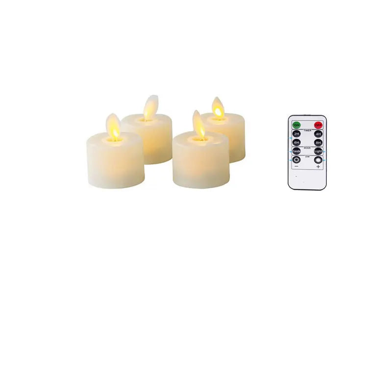 Flameless Tealight Candles - Real Wax LED - Flickering - Remote Timer - Ambient Lighting - Image 2