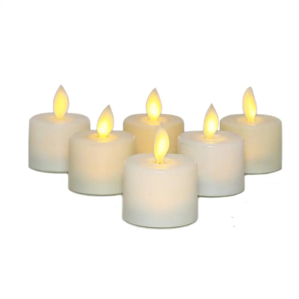 Flameless Tealight Candles - Real Wax LED - Flickering - Remote Timer - Ambient Lighting - Image 4