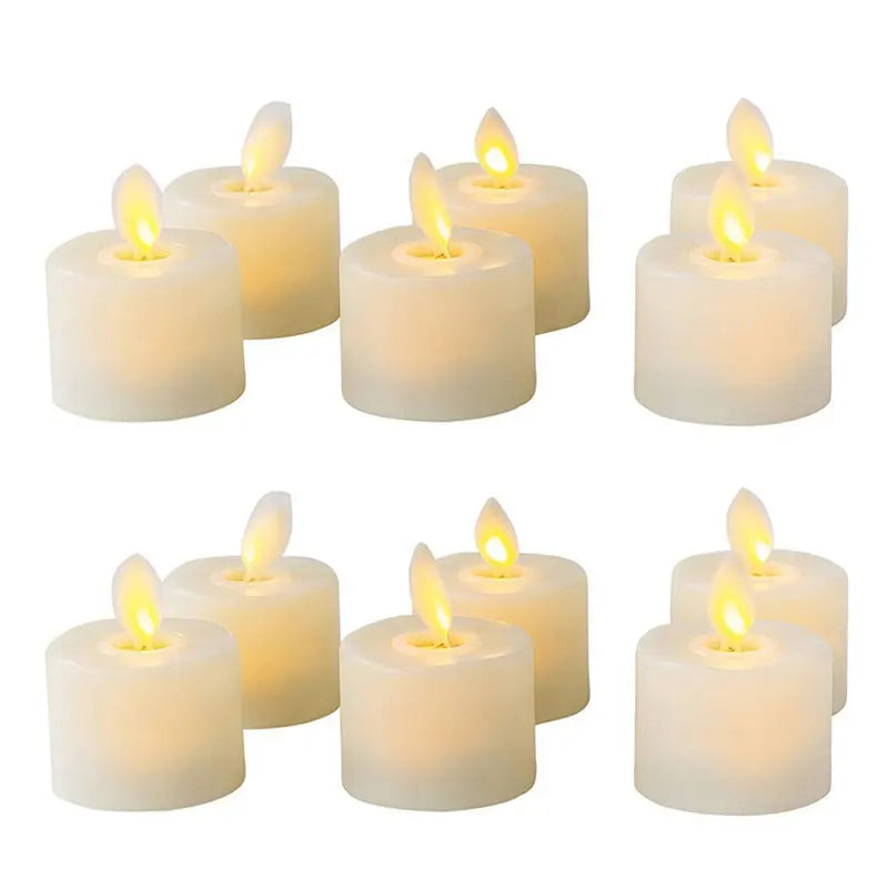 Flameless Tealight Candles - Real Wax LED - Flickering - Remote Timer - Ambient Lighting - Image 7