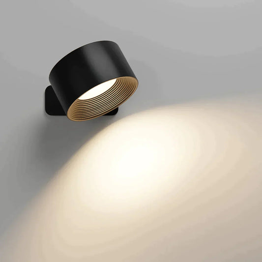 Flexilight Wall Lamp - Black Metal - Wireless Touch Control 360° Rotation - Modern Style - Image 1
